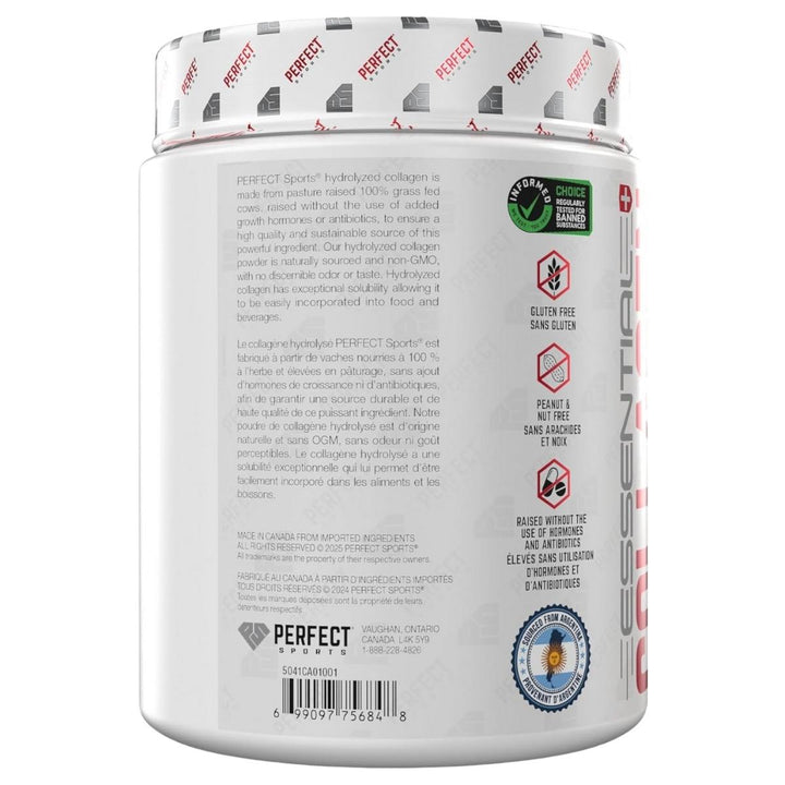 Perfect_Sports_Essential_Collagen_500g_Canada_Benefit_Label