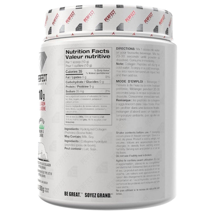 Perfect_Sports_Essential_Collagen_500g_Nutrition_Facts_Canada