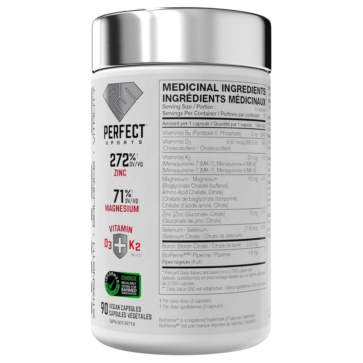 Perfect Sports Ultra Mag-Z 90 Capsules | Bulldog Nutrition
