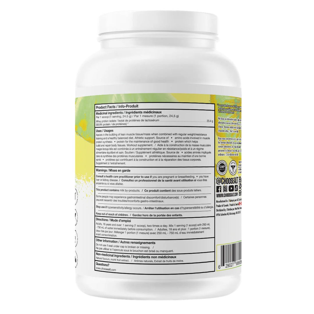 ALT Clear Protein Grass Fed Whey Isolate Supplement Facts – Bulldog Nutrition
