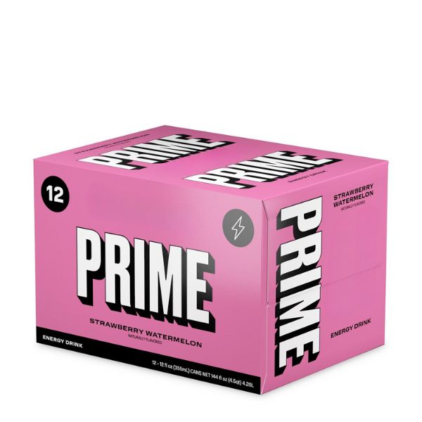 Prime Energy Drink Case Canada and USA Strawberry Watermelon