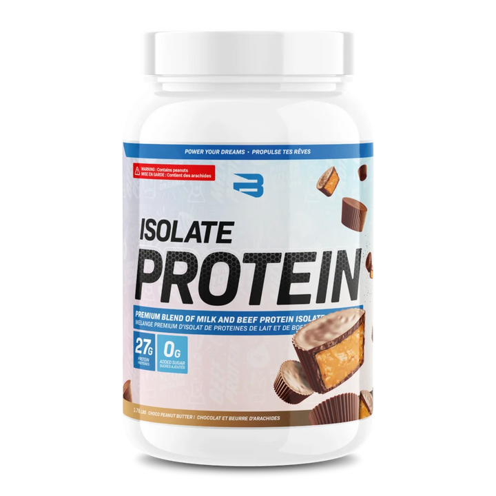 Believe Isolate Protein 1.76lbs Chocolate Peanut Butter flavour — Bulldog Nutrition Canada