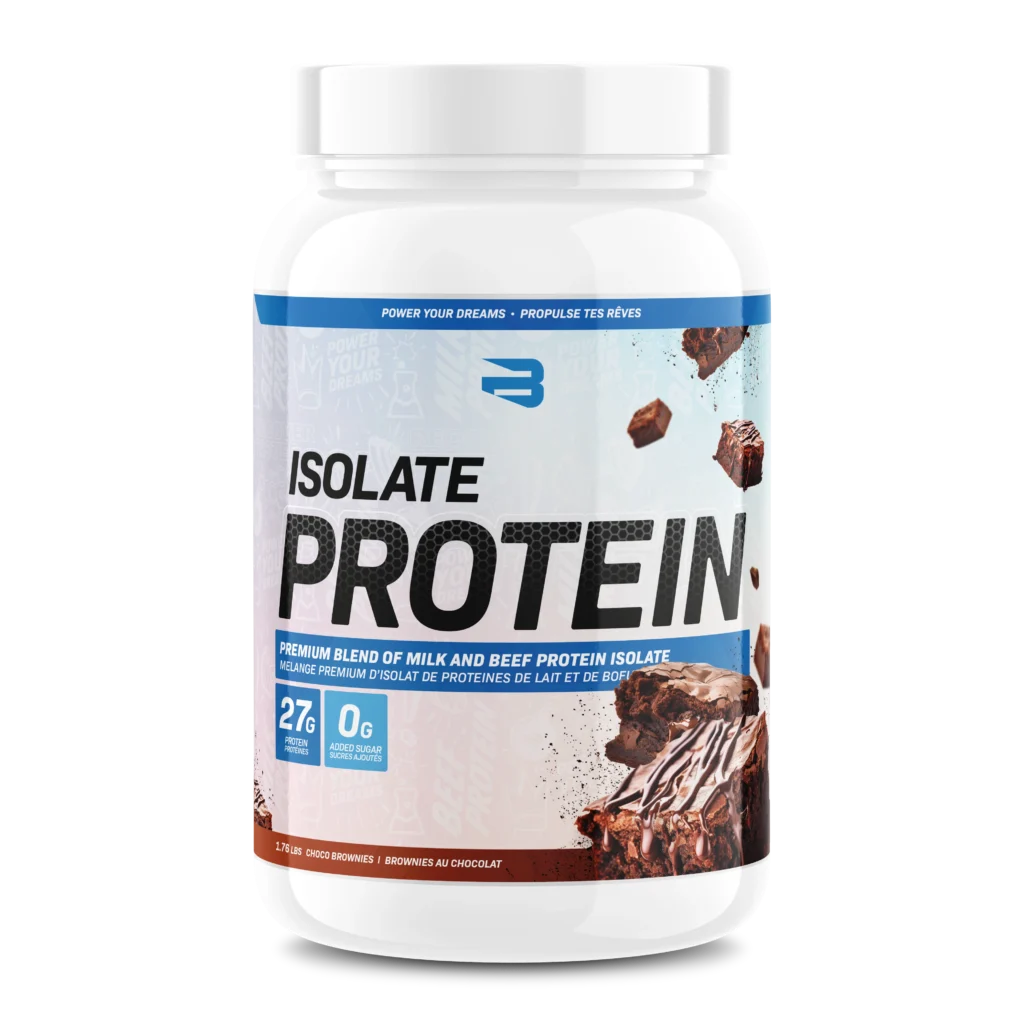 Believe Isolate Protein 1.76lbs Chocolate Brownies flavour — Bulldog Nutrition Canada