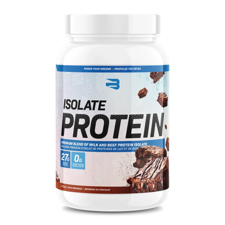 Believe Isolate Protein 1.76lbs Chocolate Brownies flavour — Bulldog Nutrition Canada