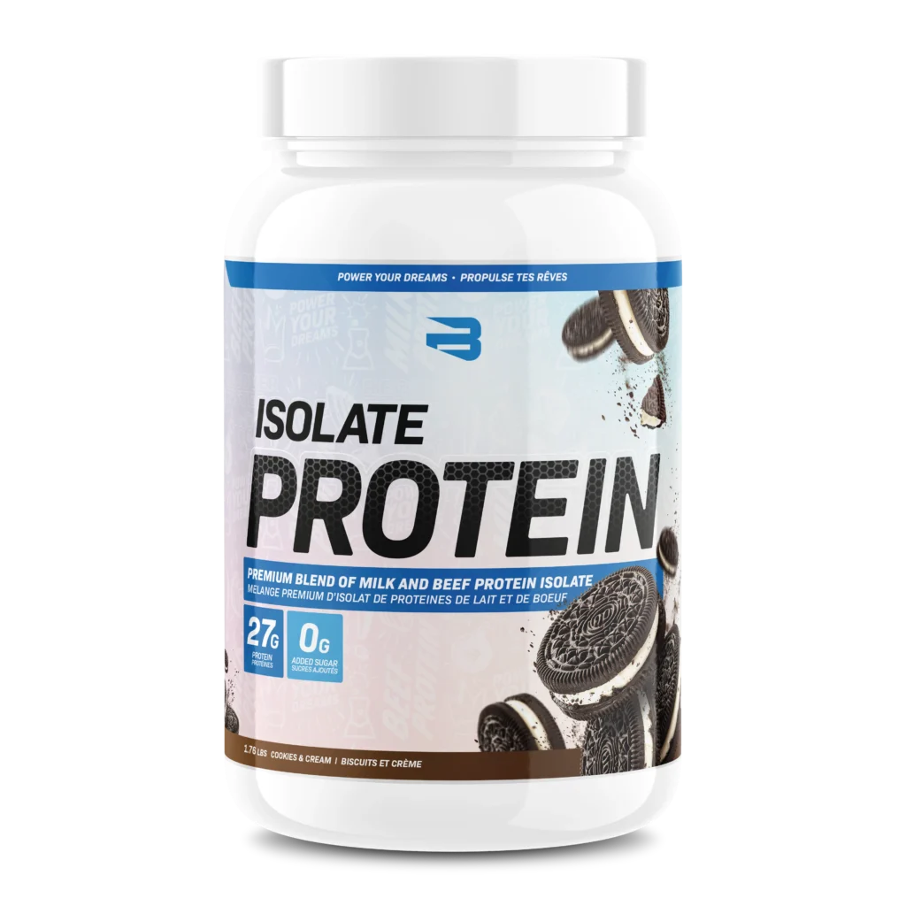Believe Isolate Protein 1.76lbs Cookies and Cream flavour — Bulldog Nutrition Canada