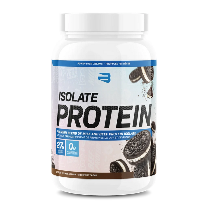Believe Isolate Protein 1.76lbs Cookies and Cream flavour — Bulldog Nutrition Canada