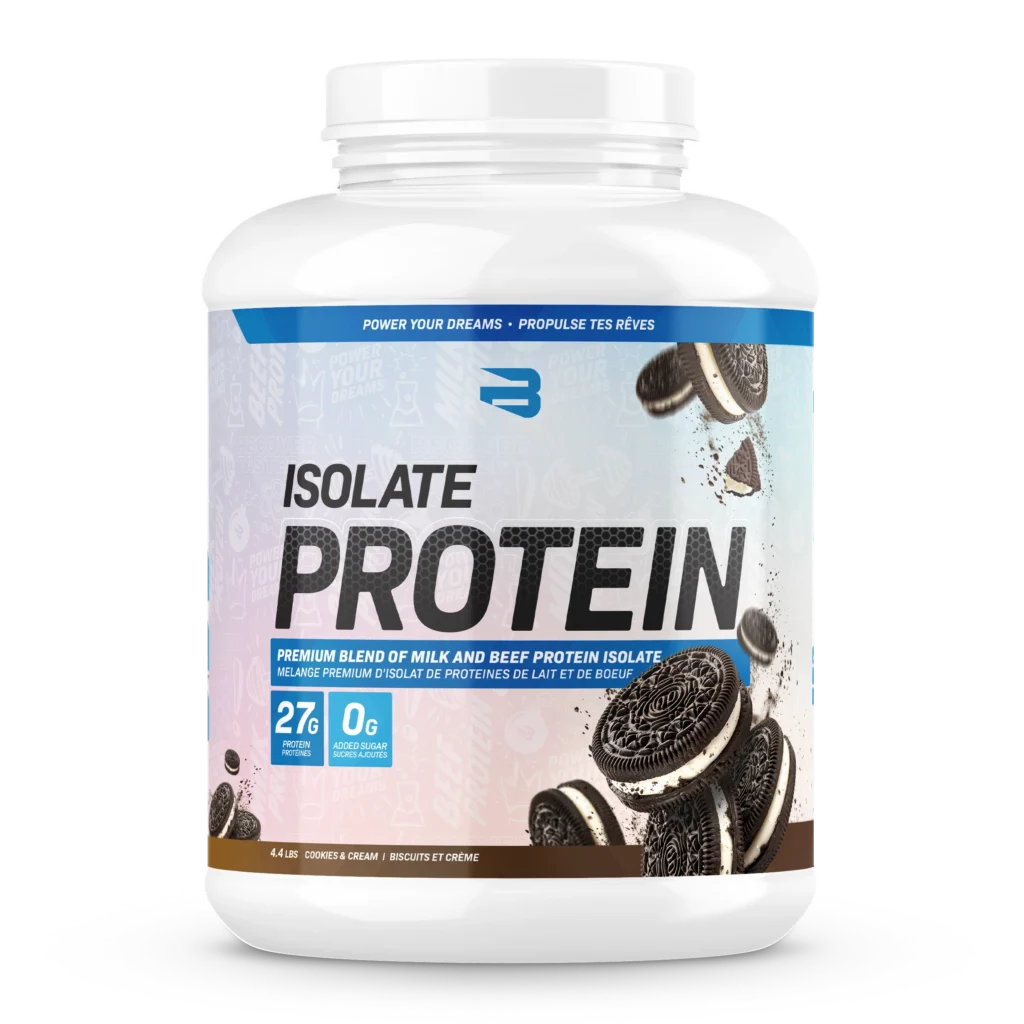 Believe Isolate Protein 4.4lbs Cookies and Cream flavour — buy whey isolate in Canada at Bulldog Nutrition