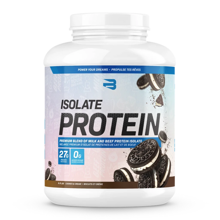 Believe Isolate Protein 4.4lbs Cookies and Cream flavour — buy whey isolate in Canada at Bulldog Nutrition