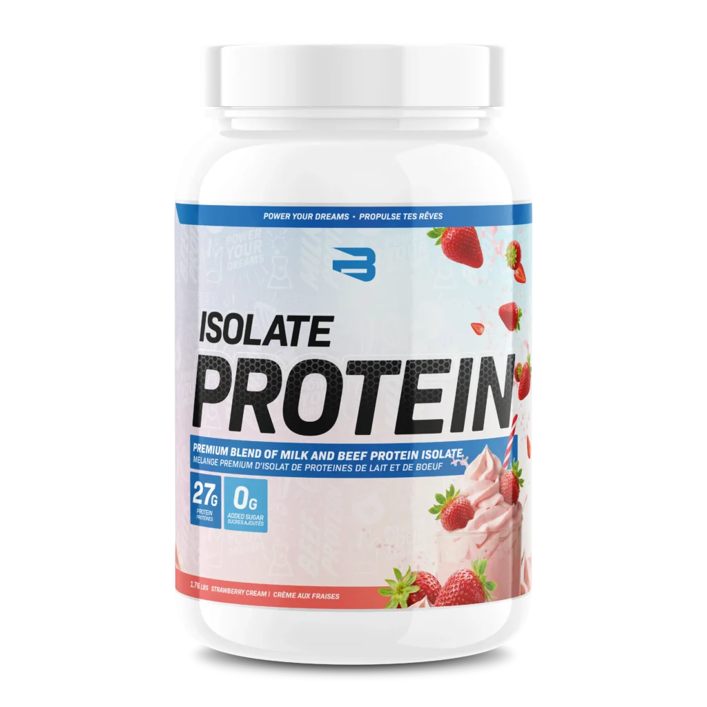 Believe Isolate Protein 1.76lbs Strawberry Cream flavour — Bulldog Nutrition Canada