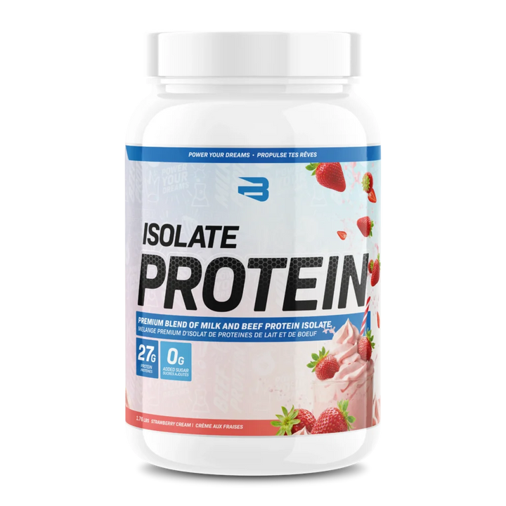 Believe Isolate Protein 1.76lbs Strawberry Cream flavour — Bulldog Nutrition Canada