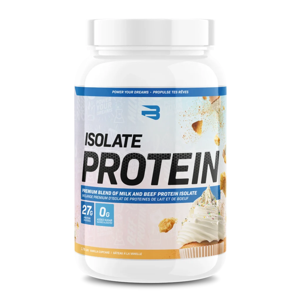 Believe Isolate Protein 1.76lbs Vanilla Cupcake flavour — Bulldog Nutrition Canada