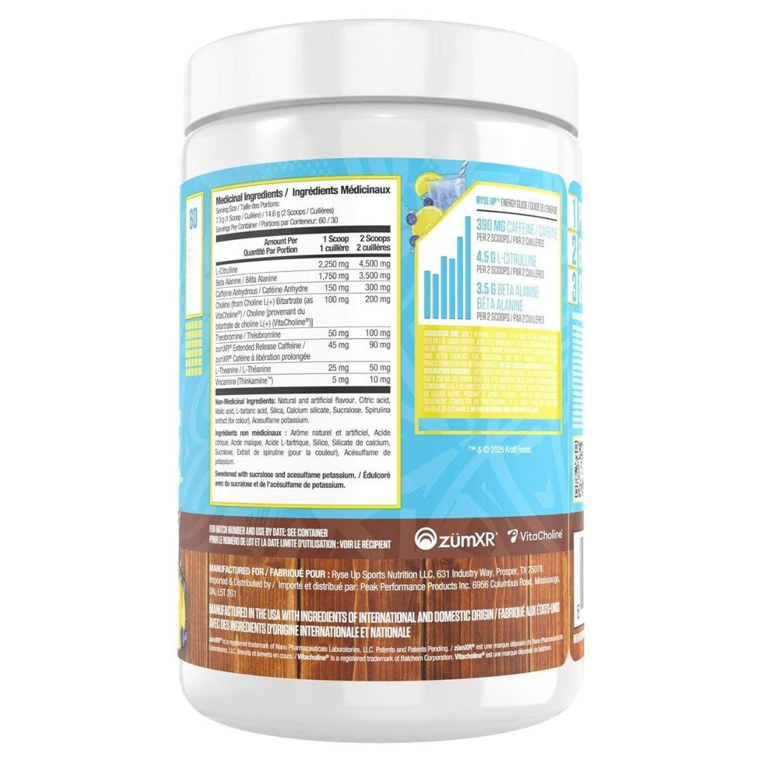 RYSE_Loaded_Pre_30_serve_Country_Time_Blueberry_Lemonade_Canada_Nutrition_Facts