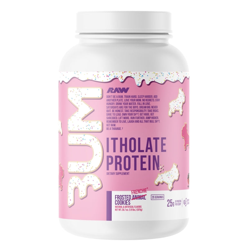 Raw CBUM Itholate Protein Isolate 2lbs Frosted Frenchie Cookies