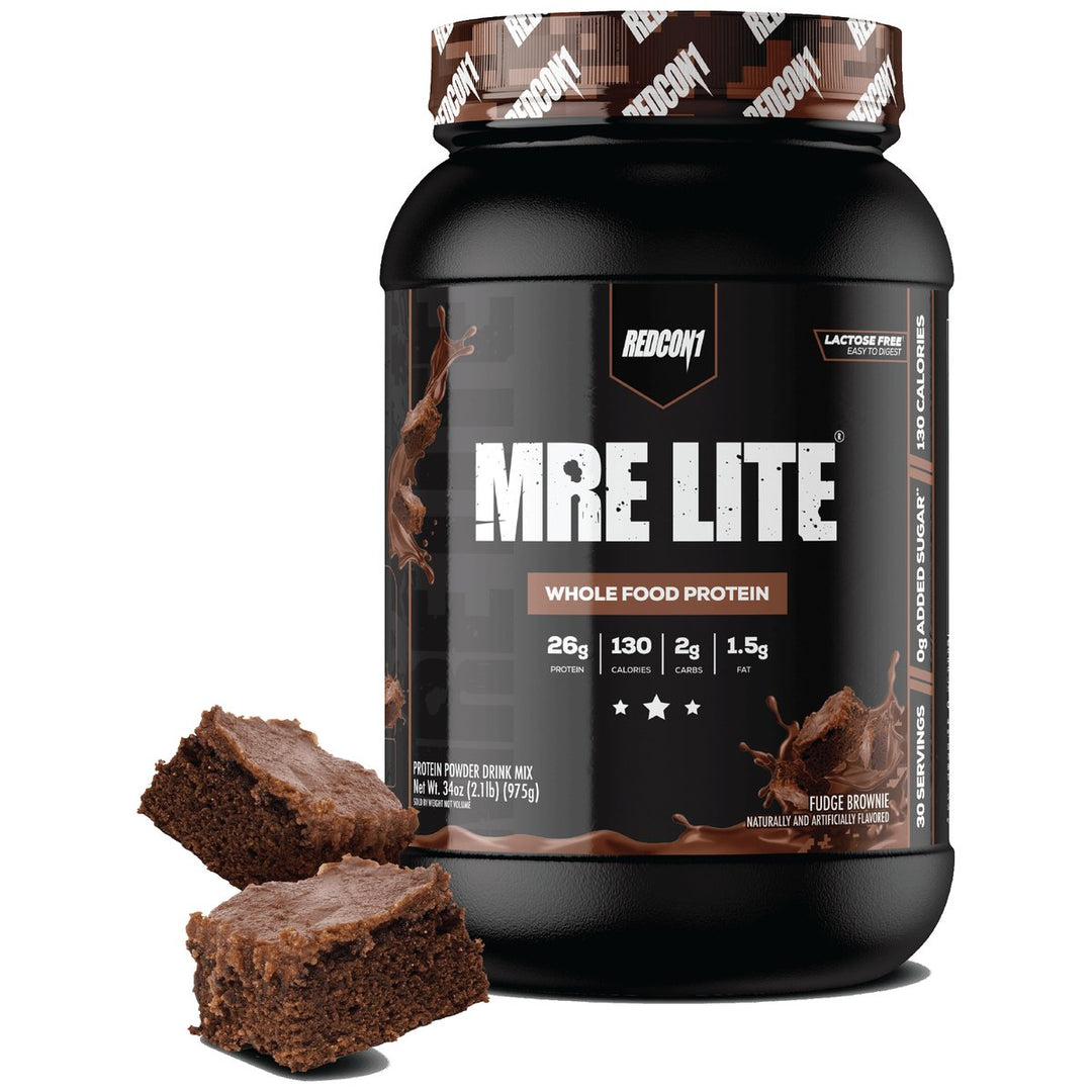 Redcon1 MRE Lite Whole Food Protein 30 Servings Fudge Brownie – Bulldog Nutrition Canada