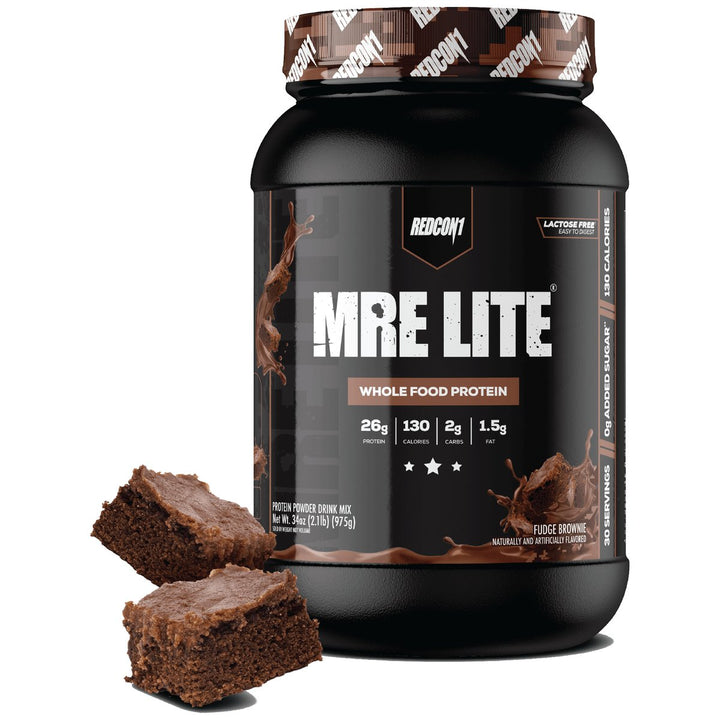 Redcon1 MRE Lite Whole Food Protein 30 Servings Fudge Brownie – Bulldog Nutrition Canada