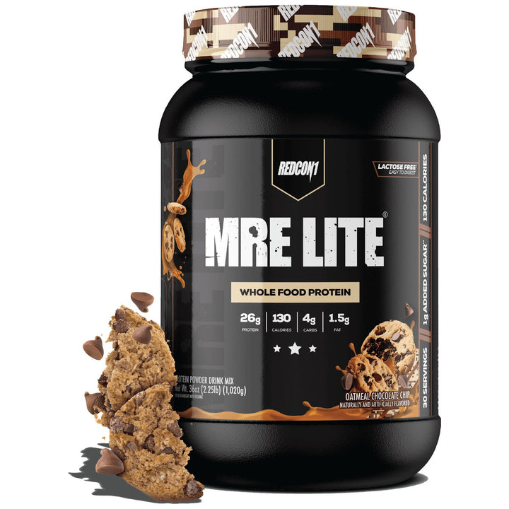 Redcon1 MRE Lite Whole Food Protein 30 Servings Oatmeal Chocolate Chip – Bulldog Nutrition Canada