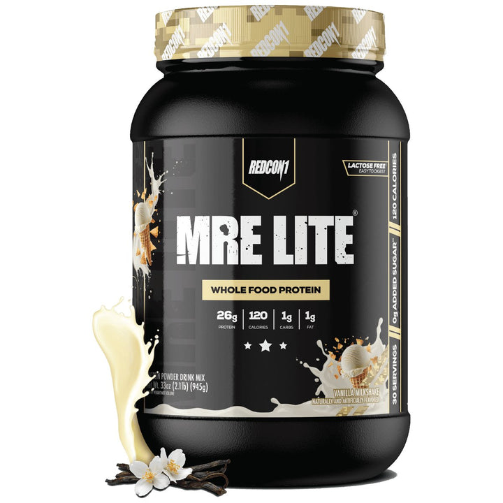 Redcon1 MRE Lite Whole Food Protein 30 Servings Vanilla Milkshake – Bulldog Nutrition Canada