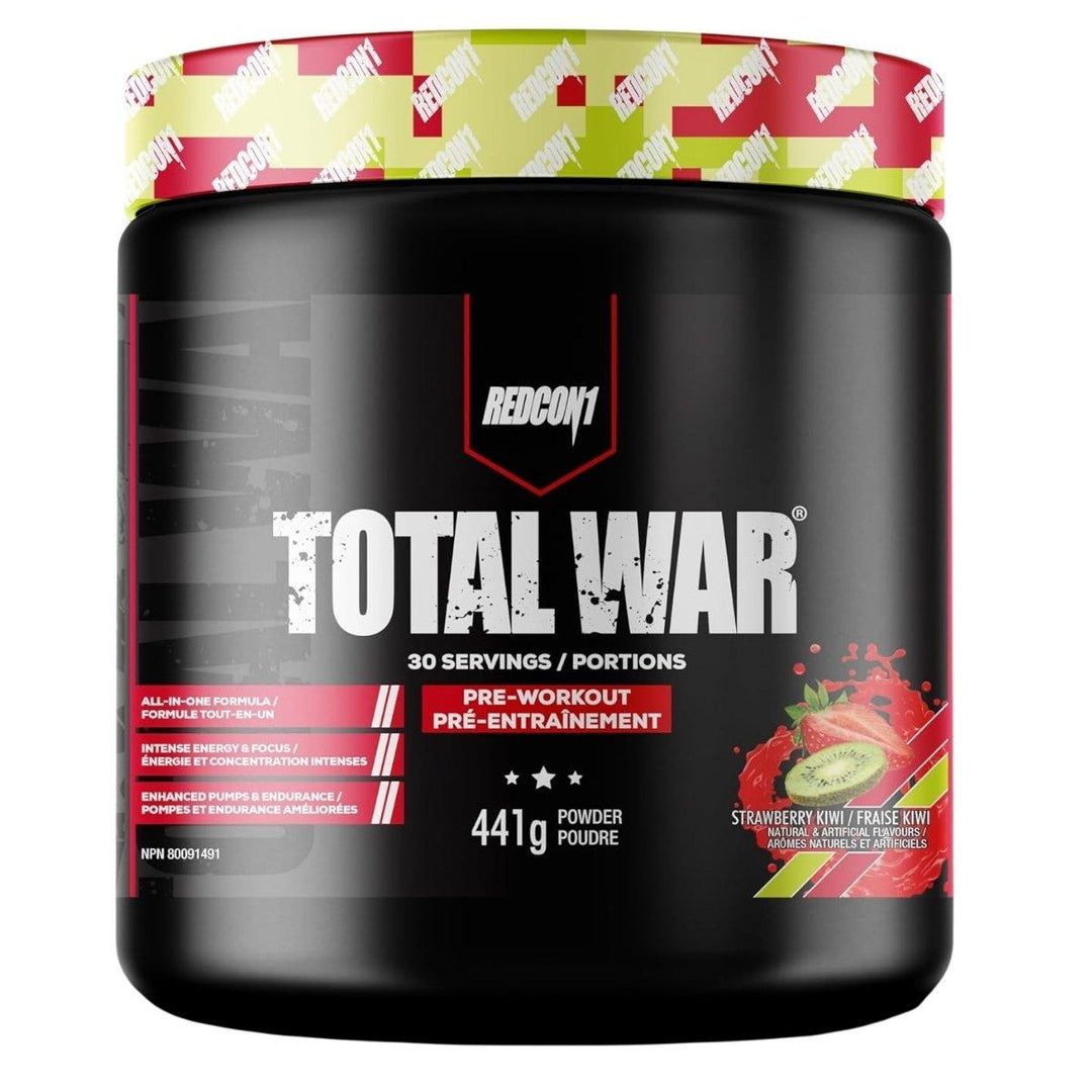 Redcon1_Total_War_30_serve_Strawberry_Kiwi_Pre_Workout_Canada