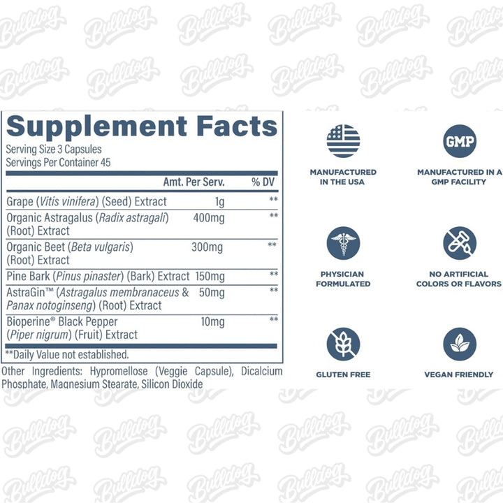 Revive-Kidney-Support-Supplement-135caps-Nutrition-Facts