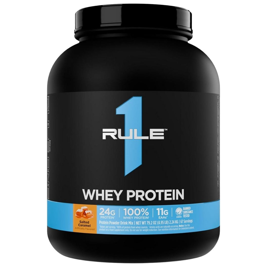 Rule1_Whey_Blend_Protein_5lbs_Salted_Caramel Front
