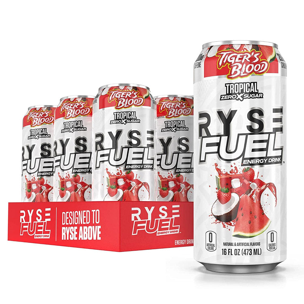 Ryse Energy Drink Case Tiger's Blood Tropical