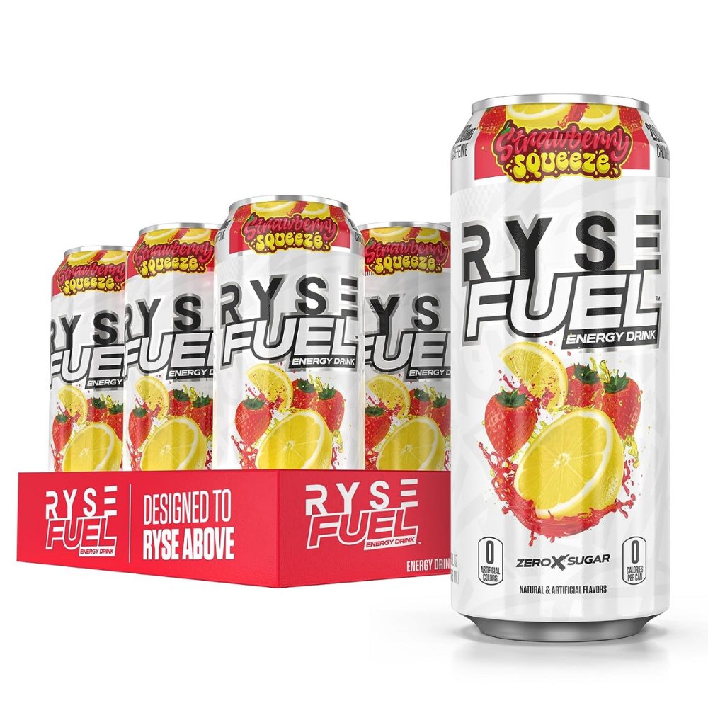 Ryse Fuel Energy Drink Case Strawberry Squeeze