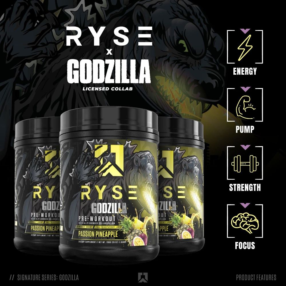 Ryse Supplements Godzilla Collab Pre Workout Benefits