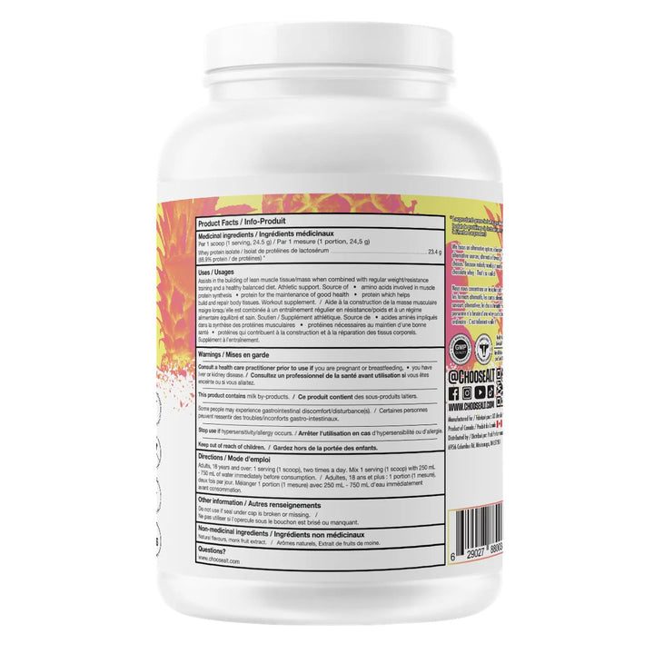 ALT Clear Protein Grass Fed Whey Isolate Supplement Facts – Bulldog Nutrition