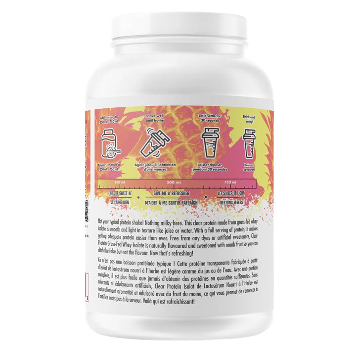 ALT Clear Protein Grass Fed Whey Isolate Tropical Punch – Bulldog Nutrition Canada