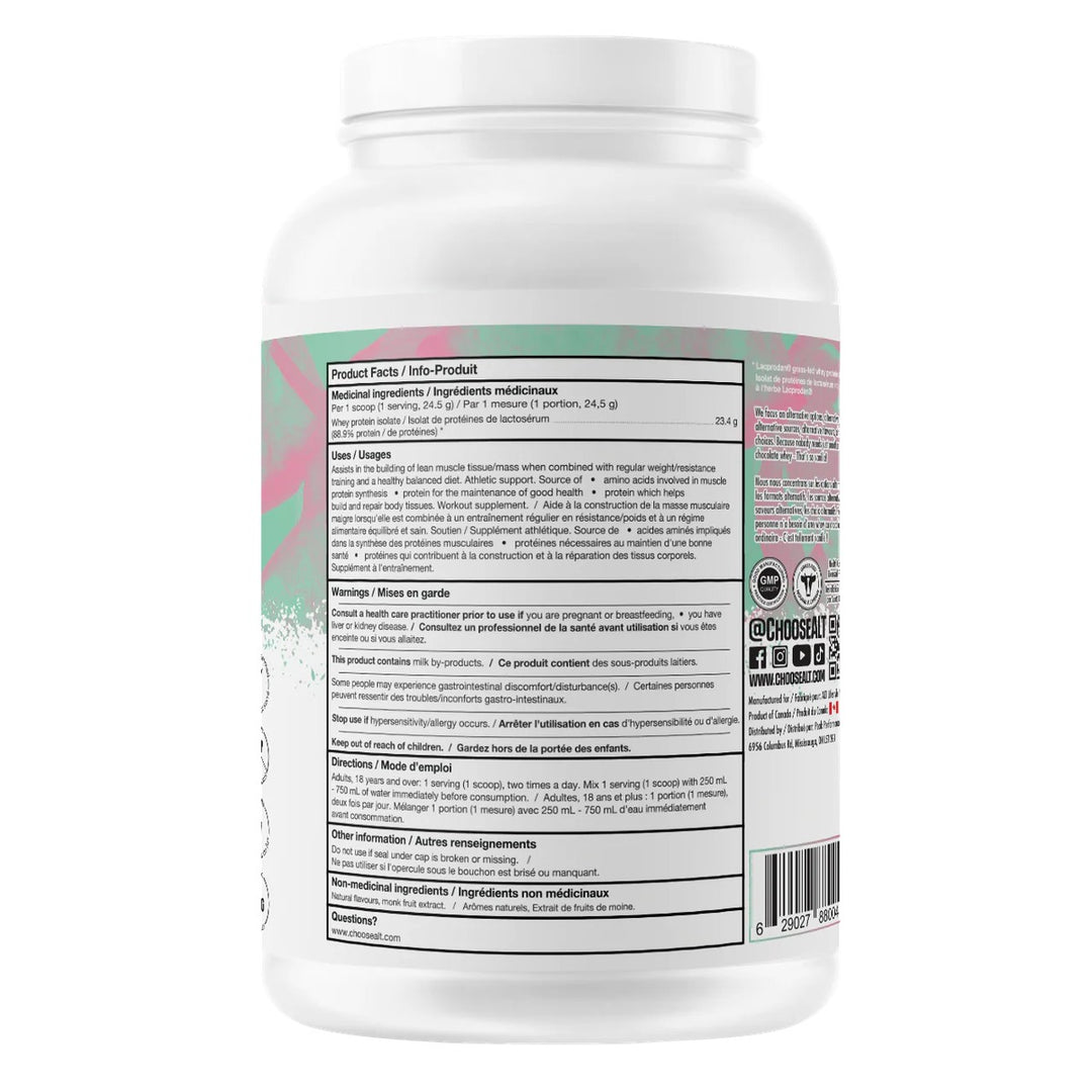 ALT Clear Protein Grass Fed Whey Isolate Supplement Facts – Bulldog Nutrition