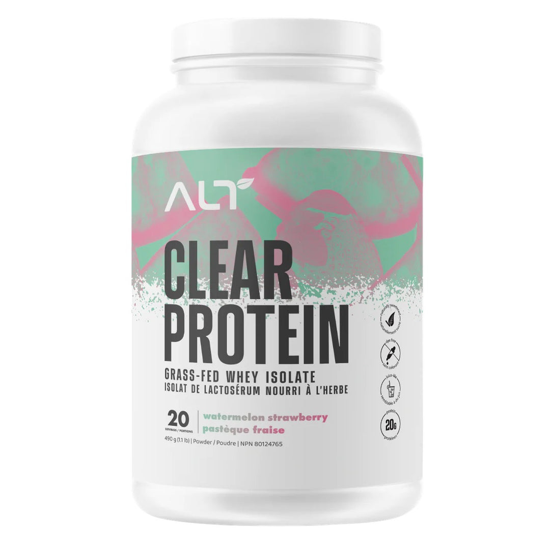 ALT Clear Protein Grass Fed Whey Isolate Watermelon Strawberry – Bulldog Nutrition Canada