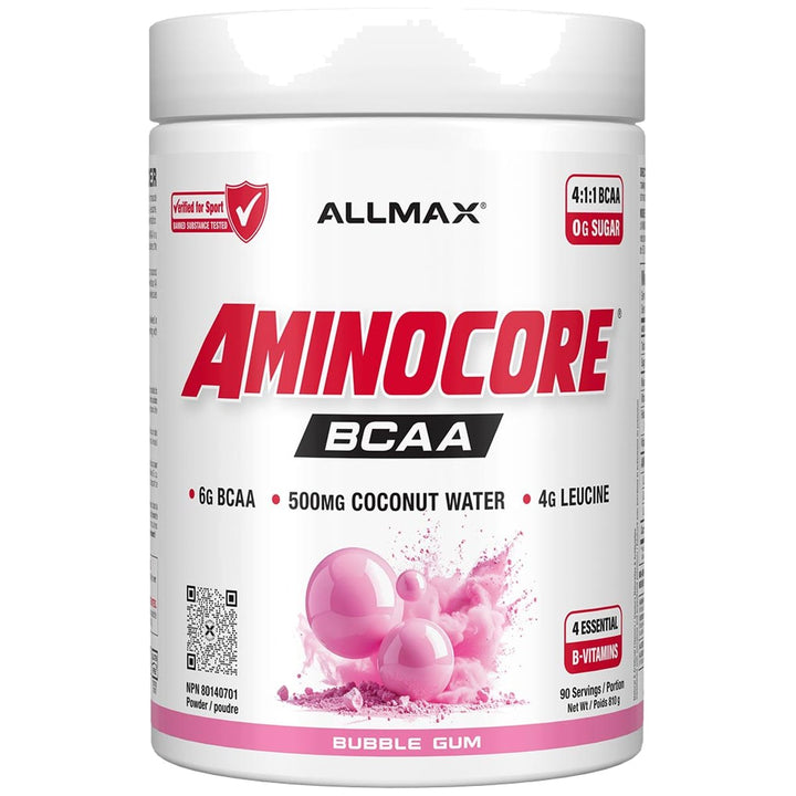 Allmax Aminocore BCAA 90 Servings Bubblegum – Bulldog Nutrition Canada