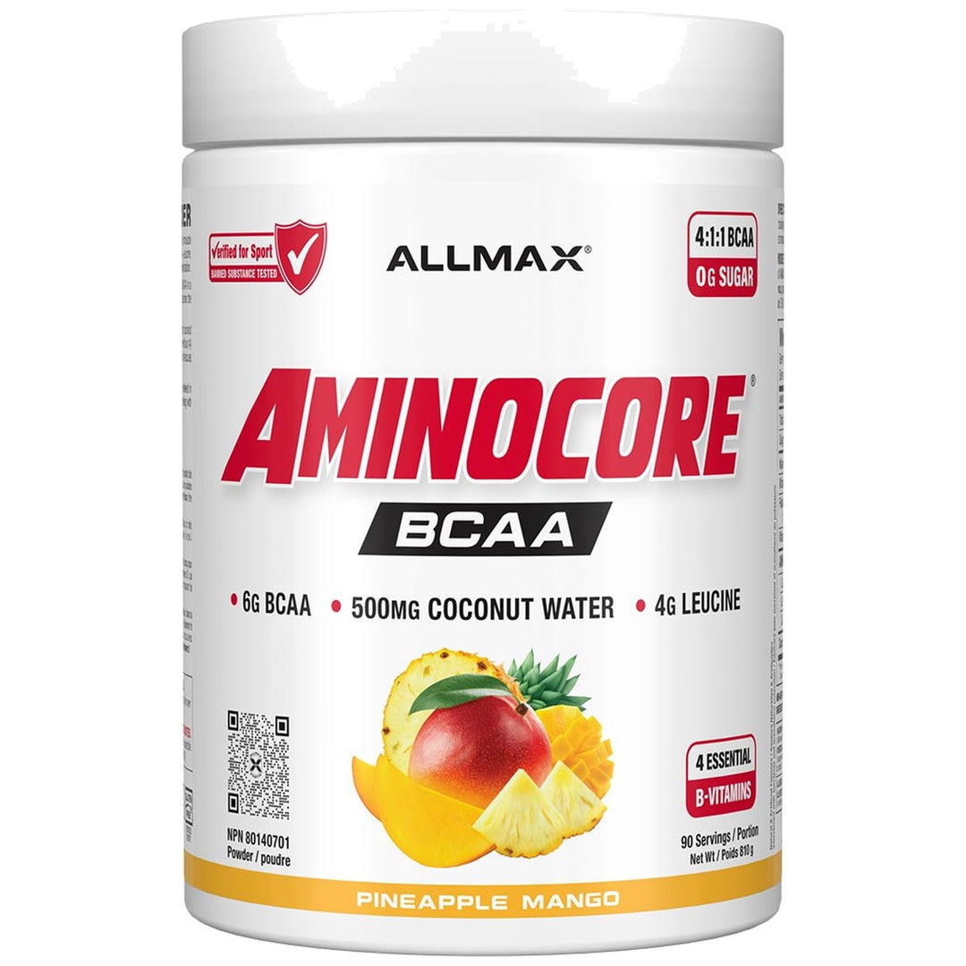 Allmax Aminocore BCAA 90 Servings Pineapple Mango – Bulldog Nutrition Canada