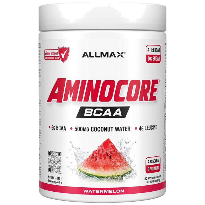 Allmax Aminocore BCAA 90 Servings Watermelon – Bulldog Nutrition Canada