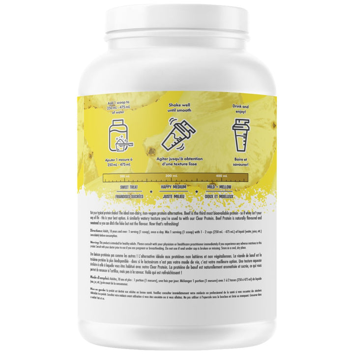 ALT Grass Fed Beef Protein Isolate 615g Pineapple Directions – Bulldog Nutrition Canada