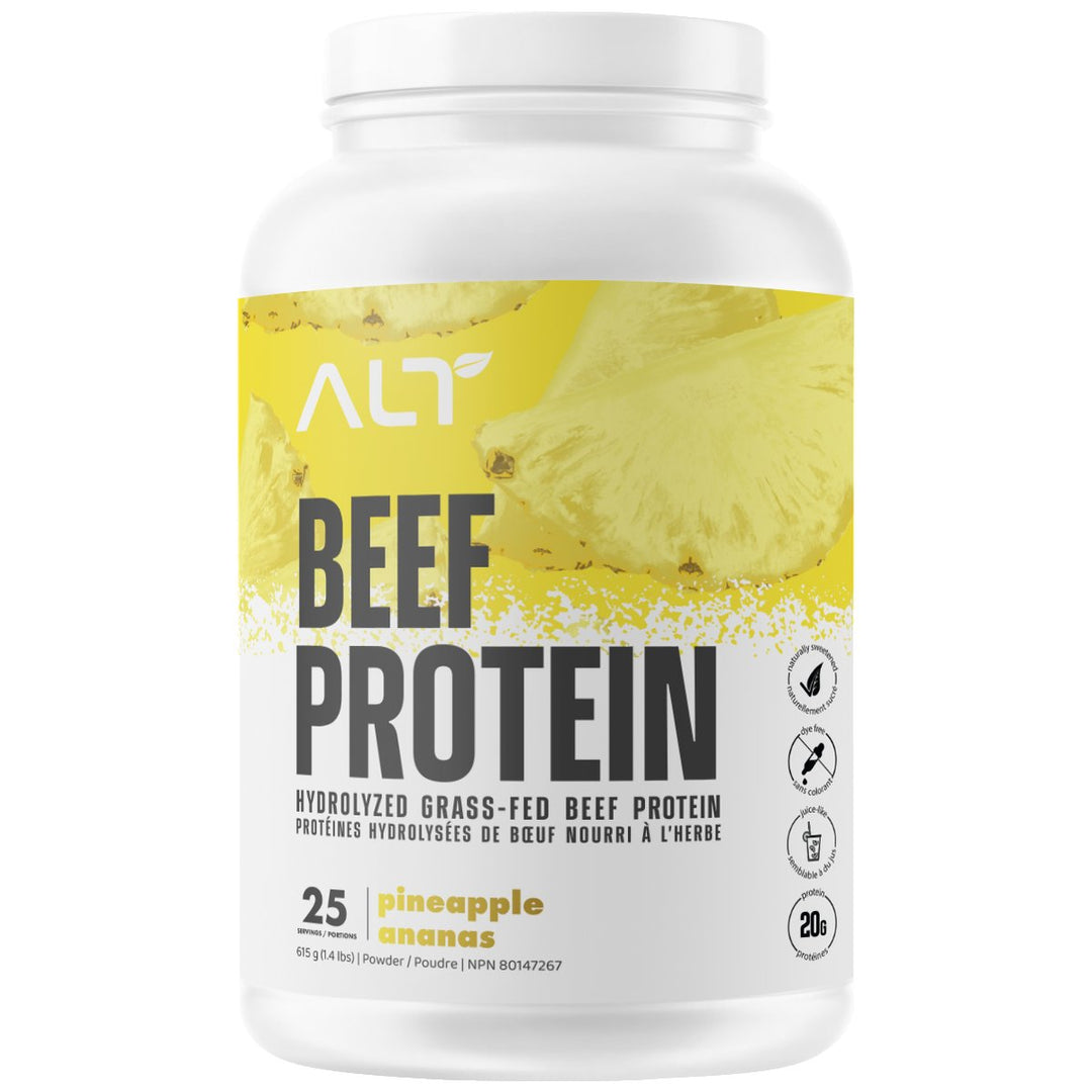 ALT Grass Fed Beef Protein Isolate 615g Pineapple – Bulldog Nutrition Canada