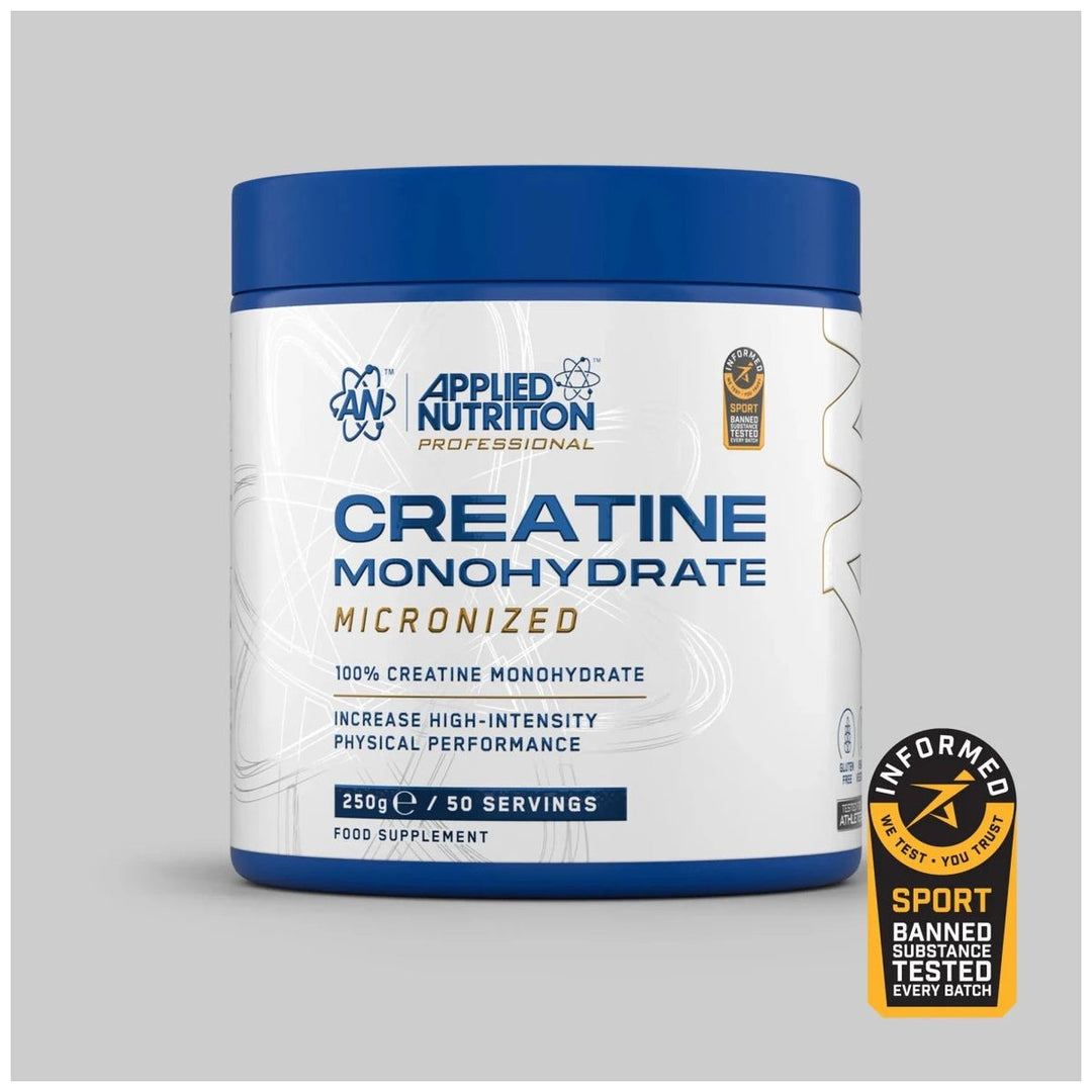 Applied Nutrition Creatine Monohydrate 250g unflavored micronized powder