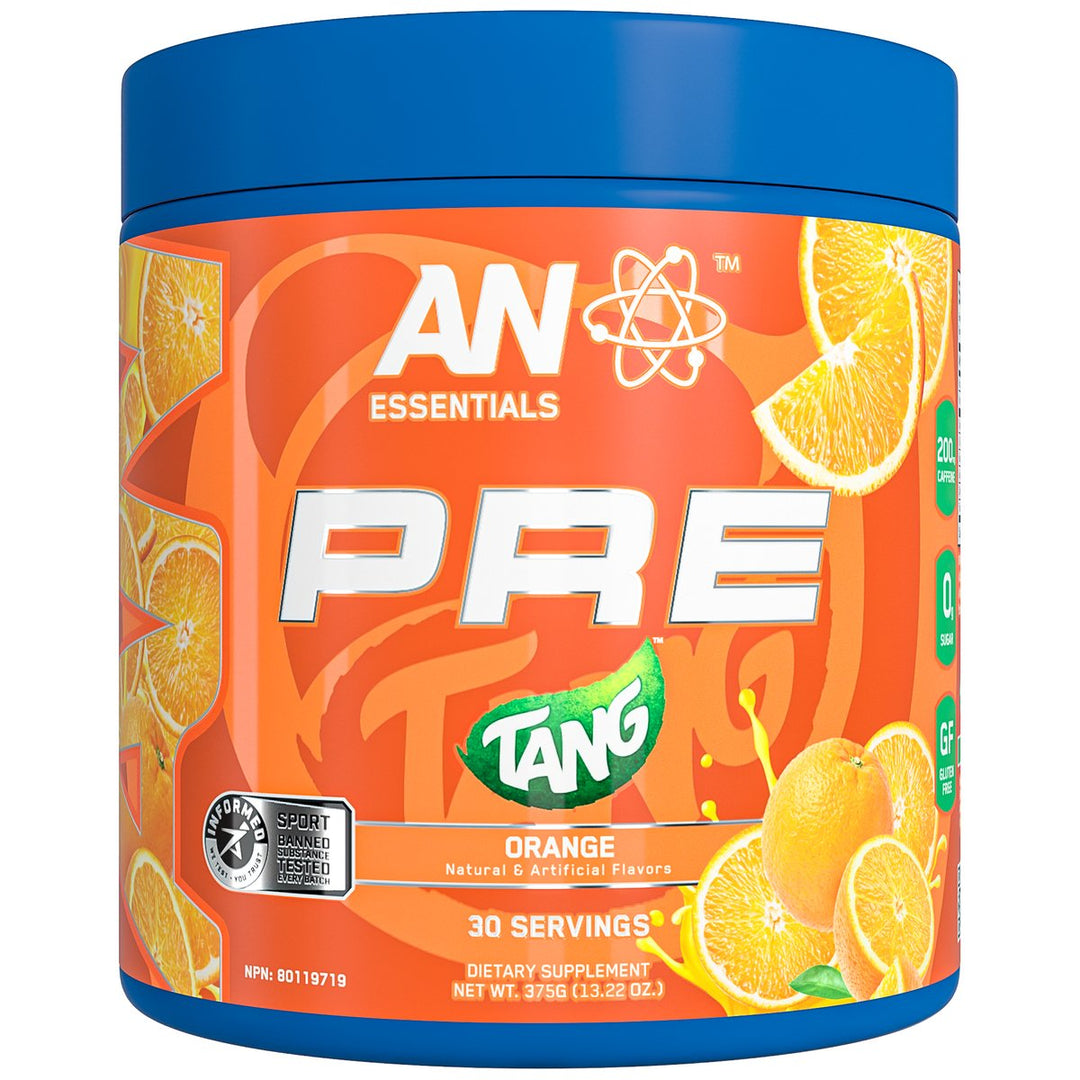 Applied Nutrition Essential Pre Workout 30 servings Tang Orange tub