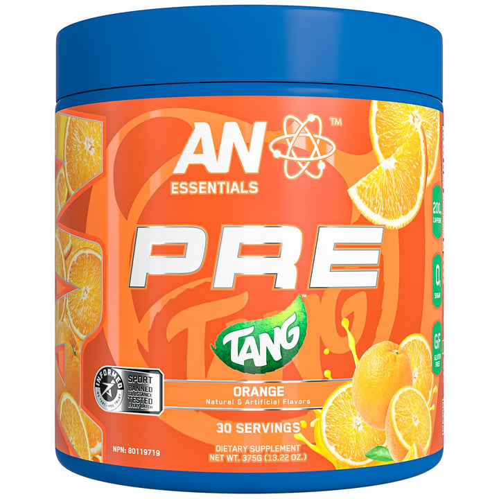 Applied Nutrition Essential Pre Workout 30 servings Tang Orange tub