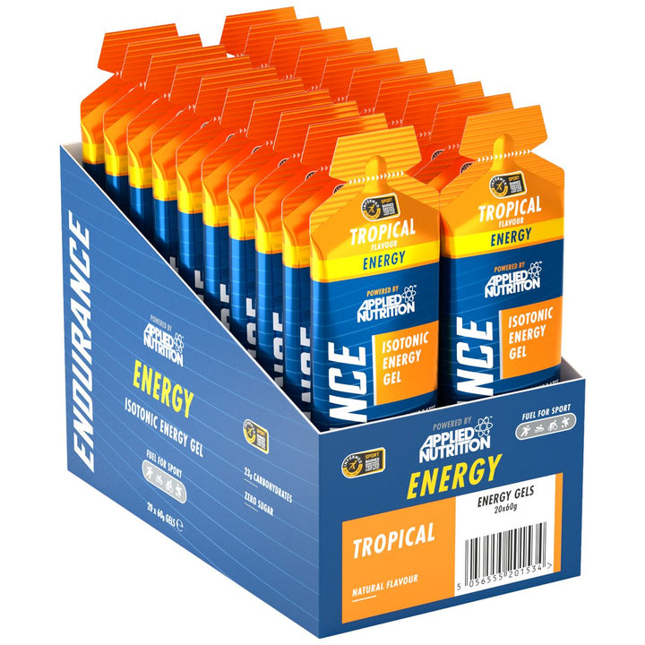 Applied Nutrition Endurance Isotonic Energy Gels 20 pack Tropical case