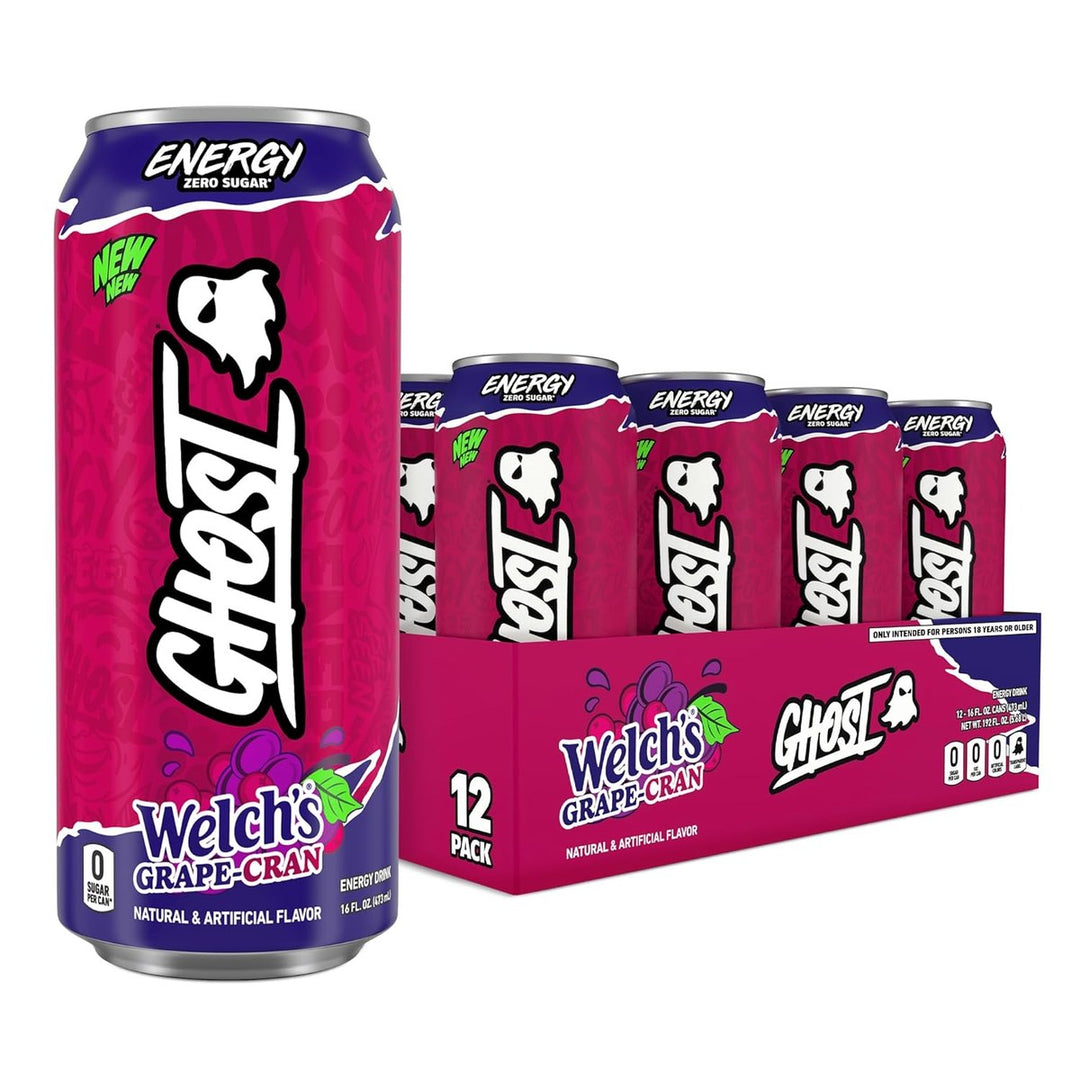 GHOST Lifestyle Energy Drinks 12/Cans Welch&