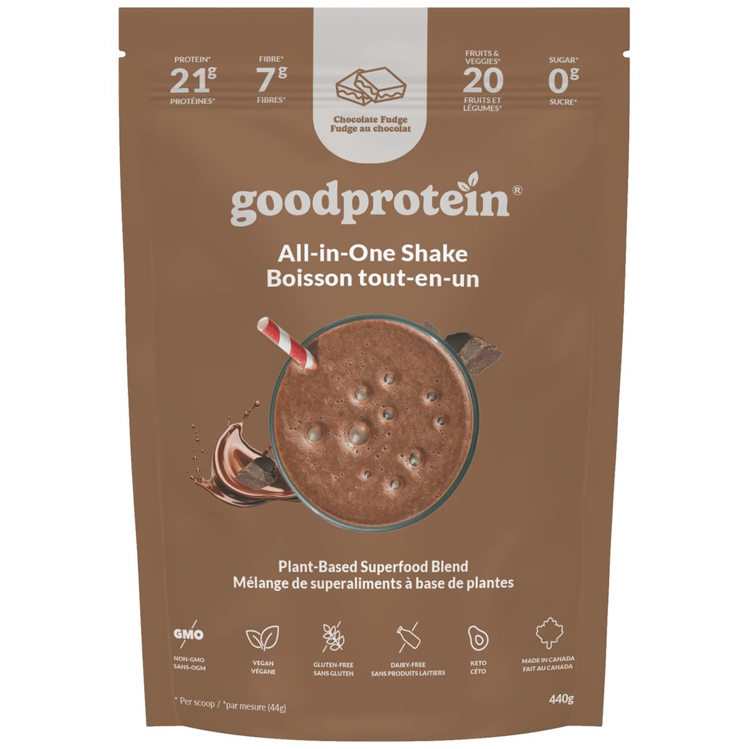 Good Protein All-in-One Shake 440g Chocolate Fudge – Bulldog Nutrition Canada
