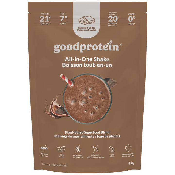 Good Protein All-in-One Shake 440g Chocolate Fudge – Bulldog Nutrition Canada