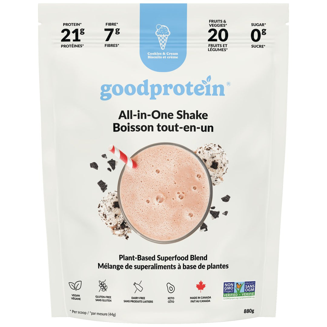 Good Protein All-in-One Shake 880g Cookies &amp; Cream – Bulldog Nutrition Canada