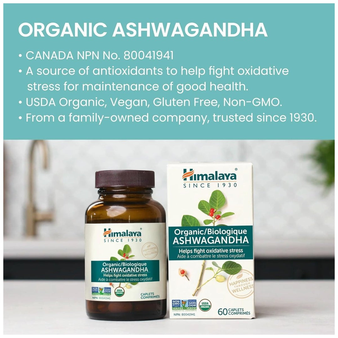 Himalaya Organic Ashwagandha - USDA organic, vegan, gluten free