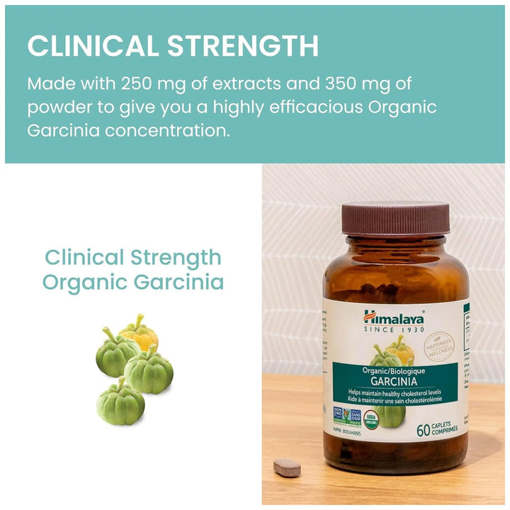 Himalaya Garcinia clinical strength - 250 mg extract plus 350 mg powder per caplet