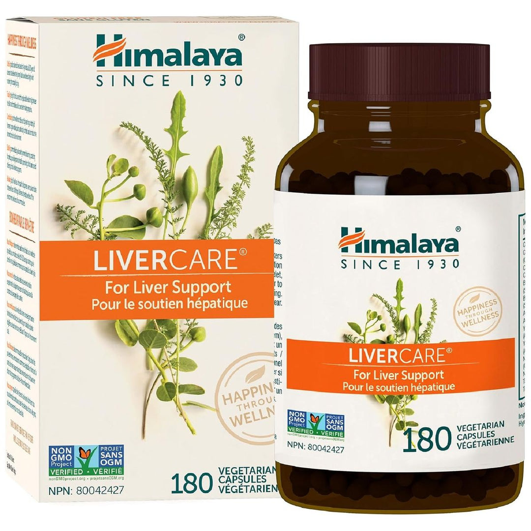 Himalaya LiverCare 180 vegetarian capsules bottle and box - buy in Canada