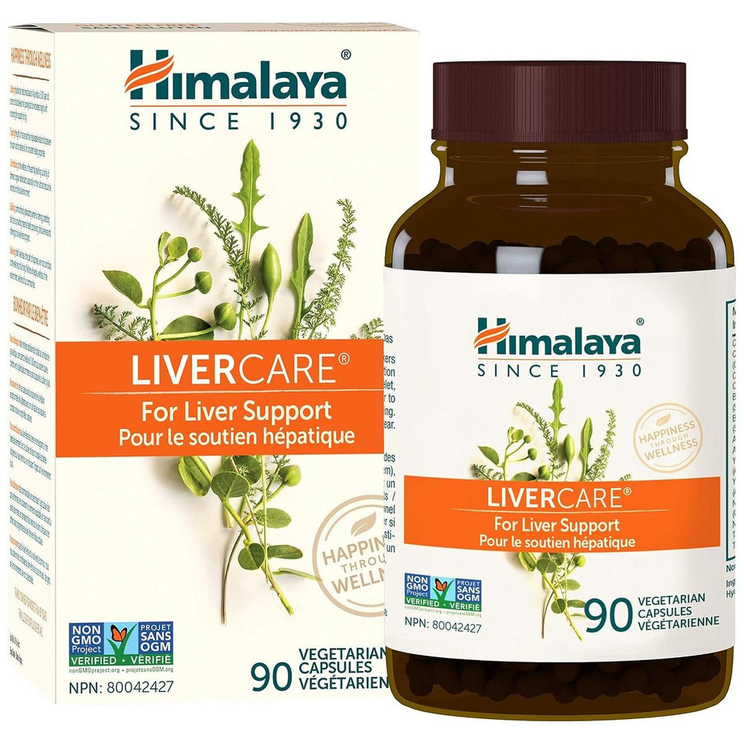 Himalaya LiverCare 90 vegetarian capsules bottle and box - buy in Canada