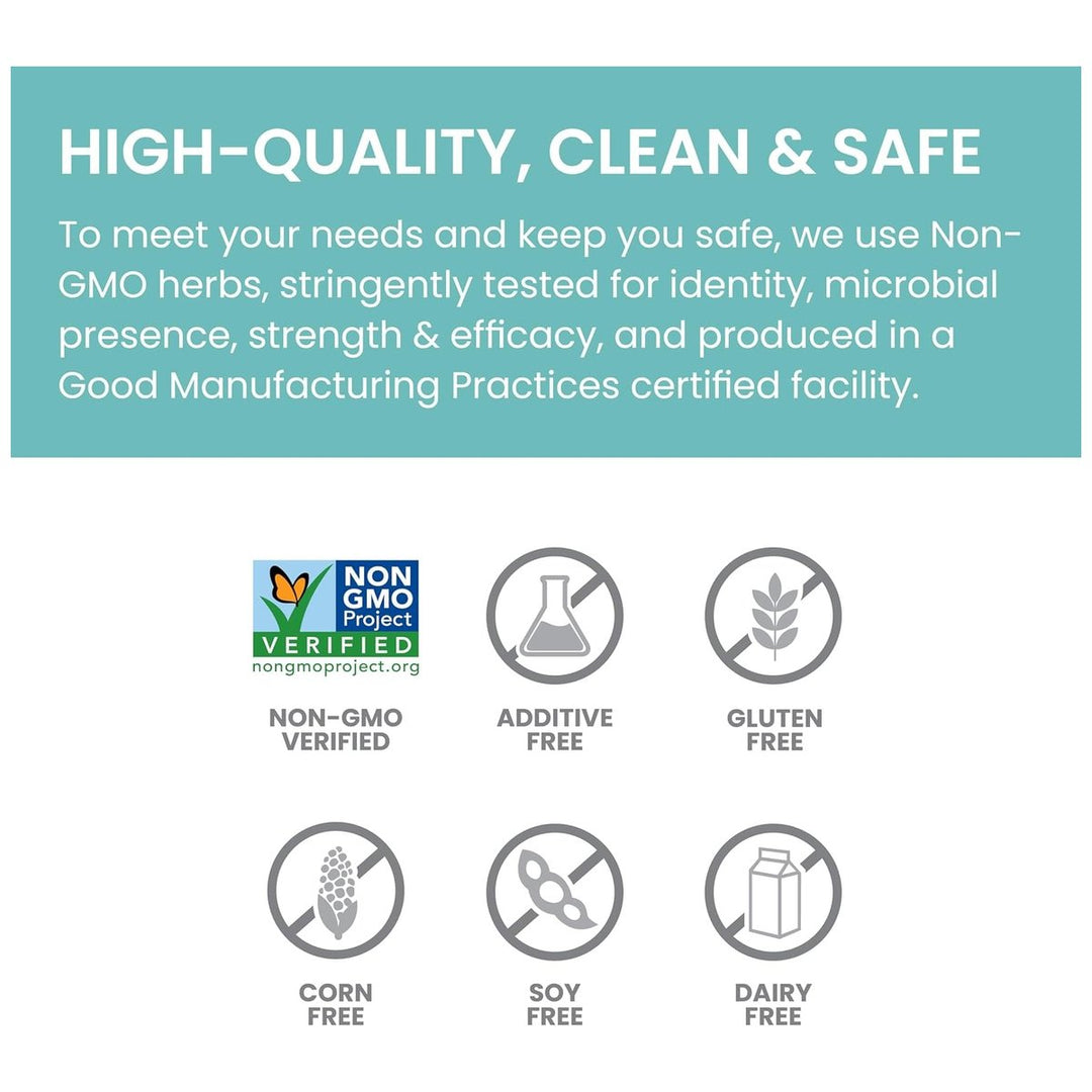 Himalaya LiverCare quality - Non-GMO verified, additive free, gluten free, cGMP facility