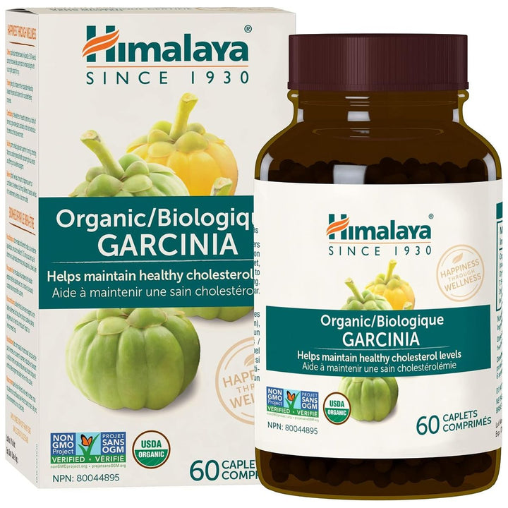 Himalaya Organic Garcinia Cambogia 60 caplets bottle and box - buy in Canada